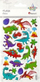 Ngjitëse 3D dekorative Titanum Convex Stickers Dinosaurs, motive dinosaurë, përzierje ngjyrash