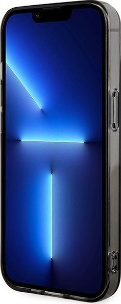 Mbulesë telefoni Ferrari Translucent MagSafe për iPhone 14, gjysmë transparente, e zezë