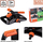Spërkatës kopshti Black+Decker, 3 krahë, rrotullim 360°, portokalli