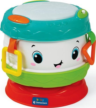 Lodër daulle muzike Clementoni Activity Baby Drum, me drita dhe melodi, shumëngjyrëshe