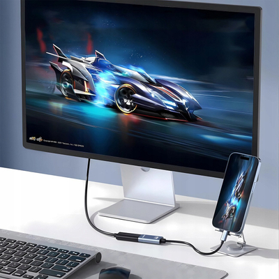 Adapter USB C në HDMI Wozinsky WACH-01, 4K 60Hz, gri