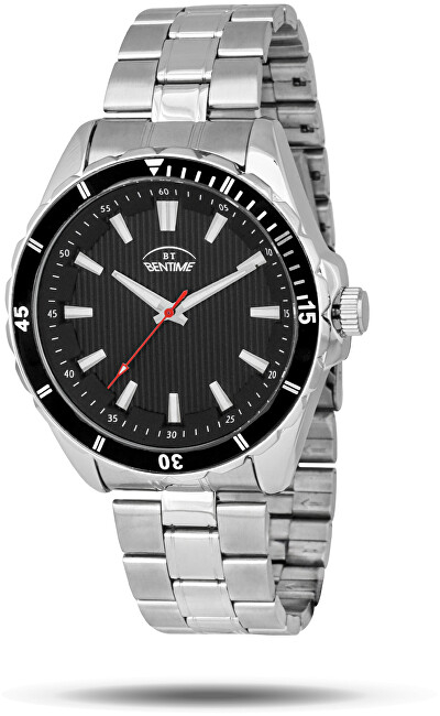 Orë për meshkuj Bentime 007-9MA-210360B, e argjendtë