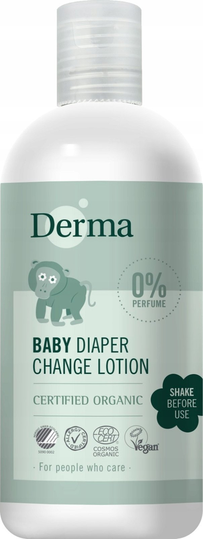 Locion pastrues për bebe Derma Baby Diaper Change, organik, pa parfum, 250ml