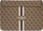 Mbështjellës laptopi Guess 4G Printed Stripes, 16\", lëkurë sintetike, kafe