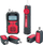 Tester kabllosh Ermenrich Ping SM110, multifunksional, me ekran LCD, i kuq