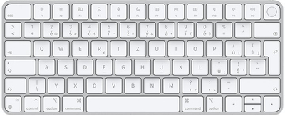 Apple Magic Keyboard (2021) s Touch ID, INT, тастатура, бела