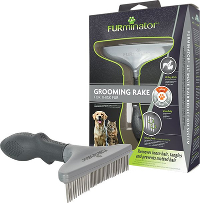 Чешел FURminator Wide Comb, заби што се вртат 360°, за густа козина