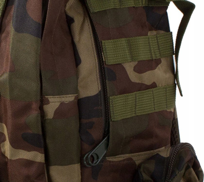 Çantë shpine taktike ushtarake, 48.5L, sistem MOLLE, kamuflazh