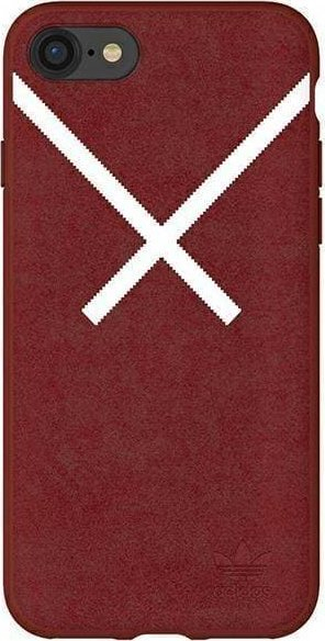 Kuti telefoni Adidas OR Moulded XBYO për iPhone 6 6S 7 8 SE 2020 2022, TPU, e kuqe burgundy