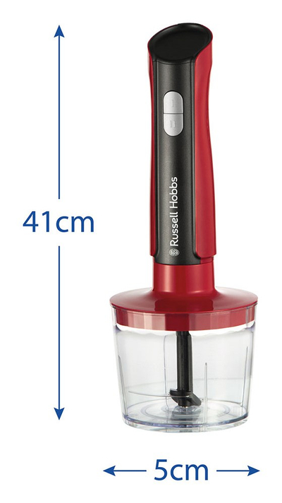 Blender dore Russell Hobbs 27140 56, set me aksesorë, i kuq e zi