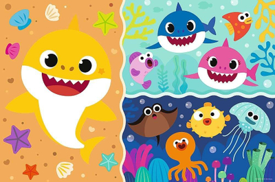 Puzzle XXL Trefl Baby Shark, 15 copa, 2+, shumëngjyrësh