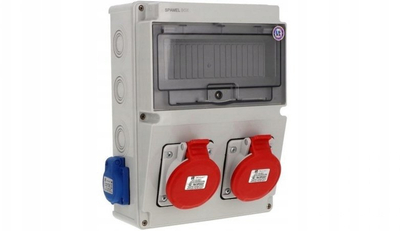 Kuti shpërndarëse Spamel SB-103505-S0040-54, 2x5x16A, 2x3x16A, IP54