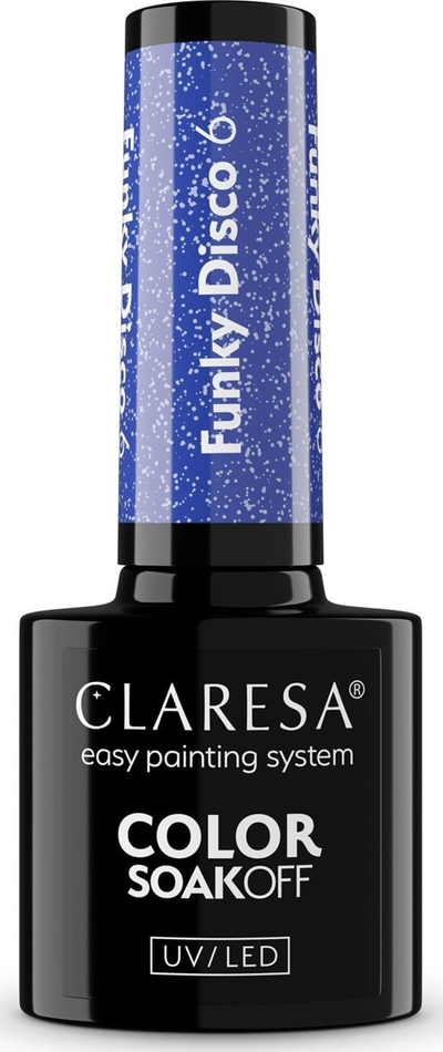 Lак за нокти хибрид Claresa Funky Disco, UV/LED, 6.5 g