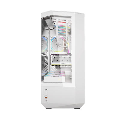 Kuti kompjuteri Darkflash DY460 (I bardhë) + 4 fans ARGB
