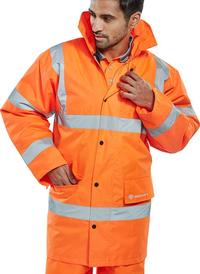 Xhaketë pune Beeswift High Visibility Constructor, masa 2XL, portokalli