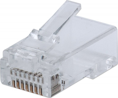Priza rrjeti Intellinet FastCrimp CAT6 RJ45 791090, set 100 copë, transparente