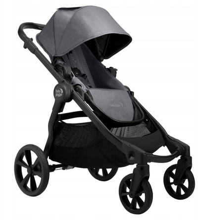Детска количка BABY JOGGER City Select 2, модуларна 2 во 1 со две седишта, компактно преклопување, темно сива