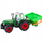 Lodër traktor me rimorkio seeder, 34cm, jeshil
