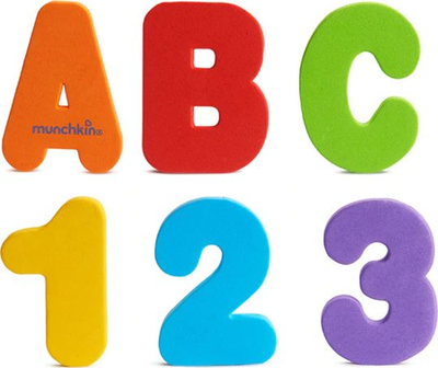 Lodër për banjo Munchkin Learn Letters &amp; Numbers, 36 copa, shumëngjyrëshe