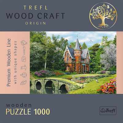Puzzle druri Trefl Wood Craft Victorian House, 1000 copa, për të rritun, shumëngjyrësh