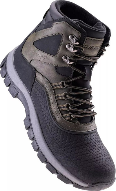 Këpucë trekking Hi-Tec Blazi Mid M, që s’i zë uji, me shollë TPR, me ngjyrë të zezë