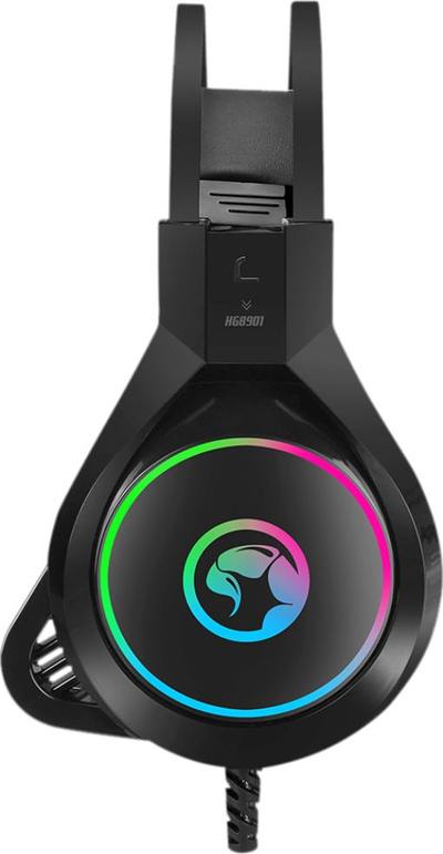 Kufje gaming Marvo HG8901, 50mm, RGB, argjend