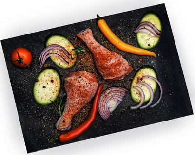 Tapet për skarë BBQ Tadar, set 3 copë, 33x40 cm, i zi