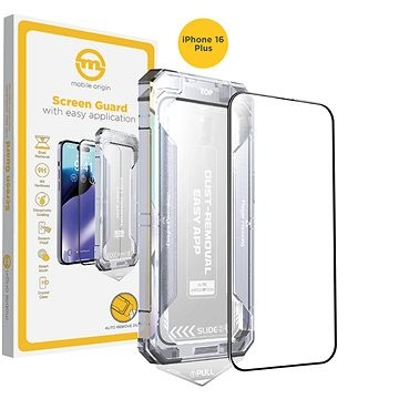 Mbrojtës ekrani Mobile Origin Yellow, xham i temperu 0.33mm, 9H, për iPhone 16 Plus