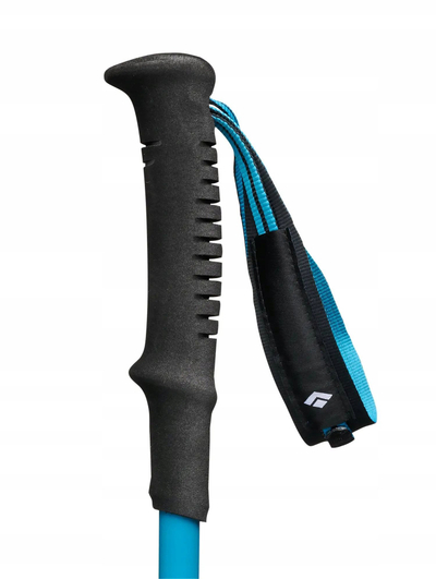 Bastun trekking Black Diamond Distance Carbon Z, palosës, fibër karboni, të zinj