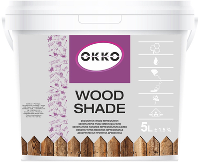 Impregnant për dru Okko Wood Shade, 5L, red cedar