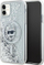 Kapak telefoni Karl Lagerfeld Liquid Glitter Choupette Head, për iPhone 11 XR 6.1", transparent