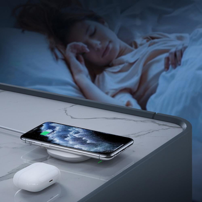 Karikues wireless Choetech T550 F, Qi, 15W, i bardhë