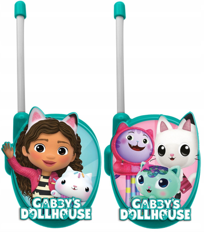 Walkie talkie për kalamaj Euroswan Gabi Kids 3D Cat House, set lodrash, shumëngjyrësh