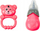Set lodrash për bebe Lean Toys, biberon loje, kërcitëse arush, rozë