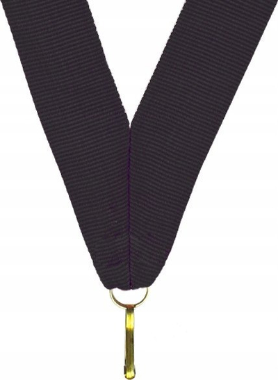Shirit medaljeje Ribbon Sash, 22 mm, i zi