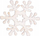 Zbukurim druri për Krishtlindje Natural Snowflake, 4cm, set 12 copë, ngjyrë natyrale