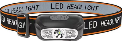 Dritë koke LED me sensor, 2 modalitete, karikim USB, e zezë