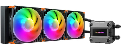 Ftohës uji CPU Cougar Poseidon Ultra 360, radiator 360mm, ARGB, i zi