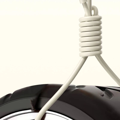 Kabllo karikimi Dudao L7SL USB-A në Lightning, 5A, 1m, bezhë