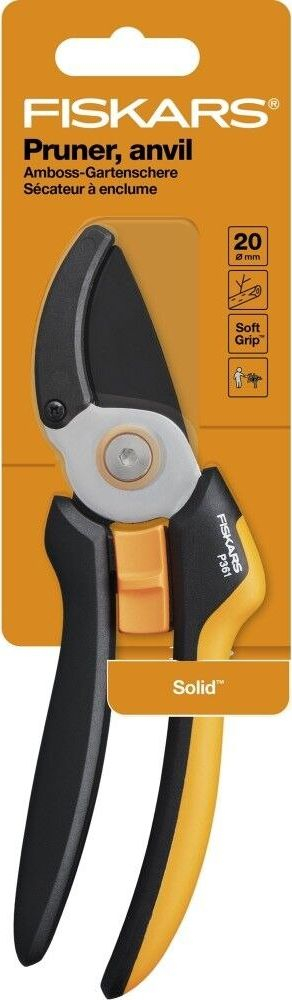 Sekator Fiskars Solid P361, për degë deri 20mm, portokalli