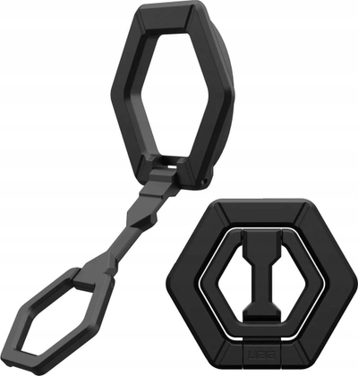 Mbajtëse magnetike me unazë UAG Magnetic Ring Stand, për MagSafe, aliazh zinku, e zezë