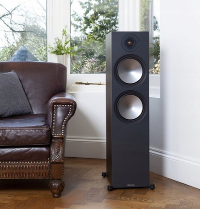 Kulla altoparlantësh Monitor Audio Bronze 500 6G, set çift, kolonë dyshemeje, të zinj