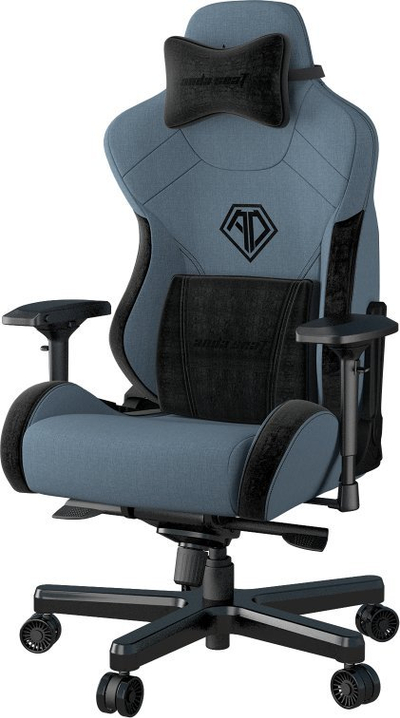 Karrige gaming Anda Seat T-Pro II, mbështetje për mesit, krahë 4D, e zezë me blu