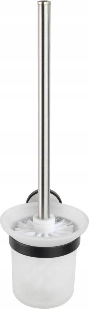 Furçë WC muri Wenko UNDINE, çelik inox, gotë mat, argjendtë e bardhë