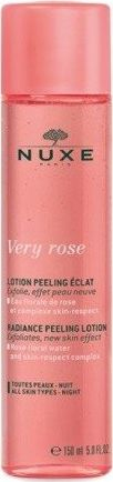 Locion fytyre Nuxe Very Rose Radiance Peeling, 150 ml, për çdo lloj lëkure, rozë