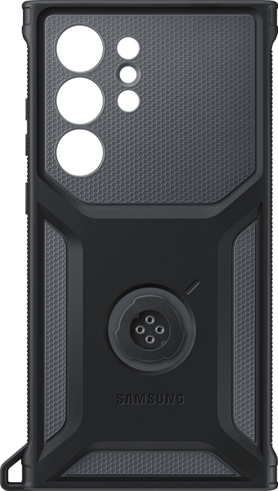 Kopertinë Samsung Galaxy S23 Ultra Titan Rugged, ushtarake, me mbajtës kartash, e zezë