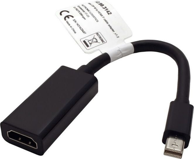 Adapter video Multicomp 12.99.3142, Mini DisplayPort në HDMI, 0.17 m, i zi