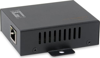 Përsëritës PoE LevelOne 1-Port RJ-45, Gigabit, i zi