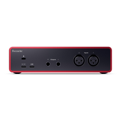 Kartë zëri Focusrite Scarlett 2i2 4th Gen, 2 hyrje, USB, e kuqe