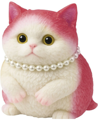 Lodër antistresi Sensory Squishy Soft Kitten, 15cm, me perla, ngjyra të përziera